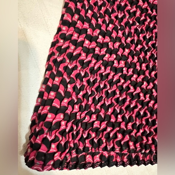 Kim Rogers Hearts Pink Blouse 1X SemiSheer. - Picture 9 of 10